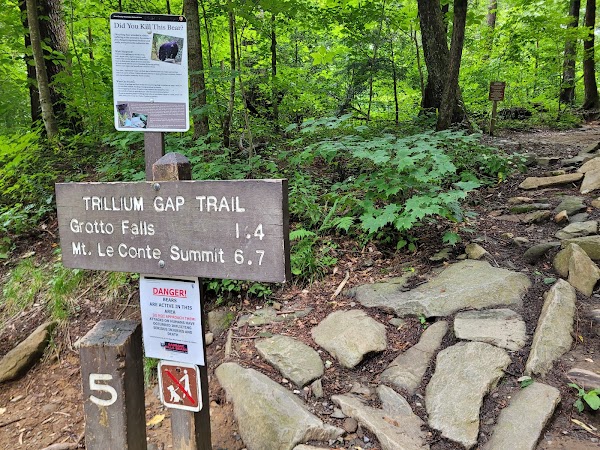Trillium Gap Trail Trailhead