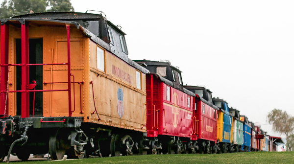 The Red Caboose Motel at Paradise Station 3