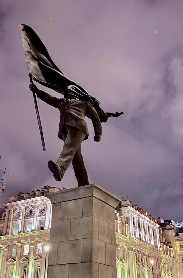 Man Blinded by Flag - Banksy