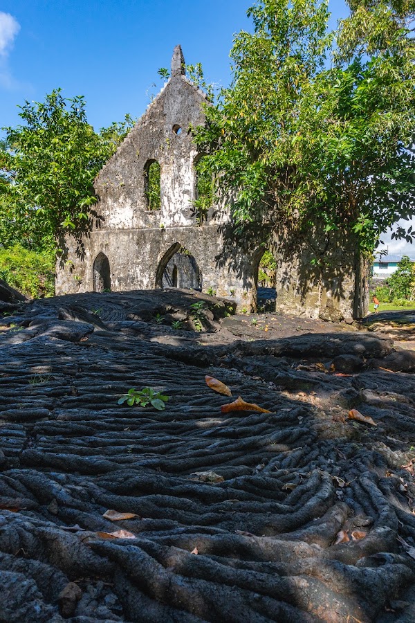 Church Ruins in the Lava