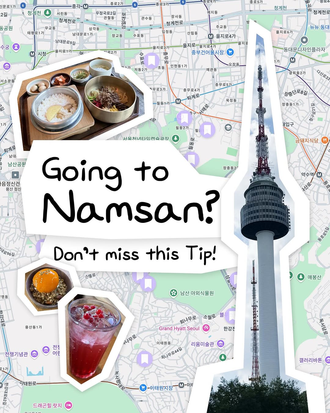 Explore Namsan's Tower, Restaurants, and Views