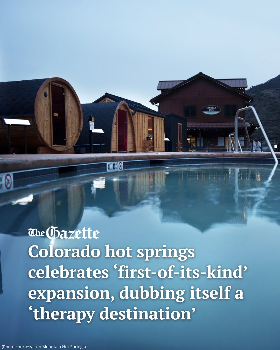 Colorado Hot Springs Add Diverse Sauna Collection
