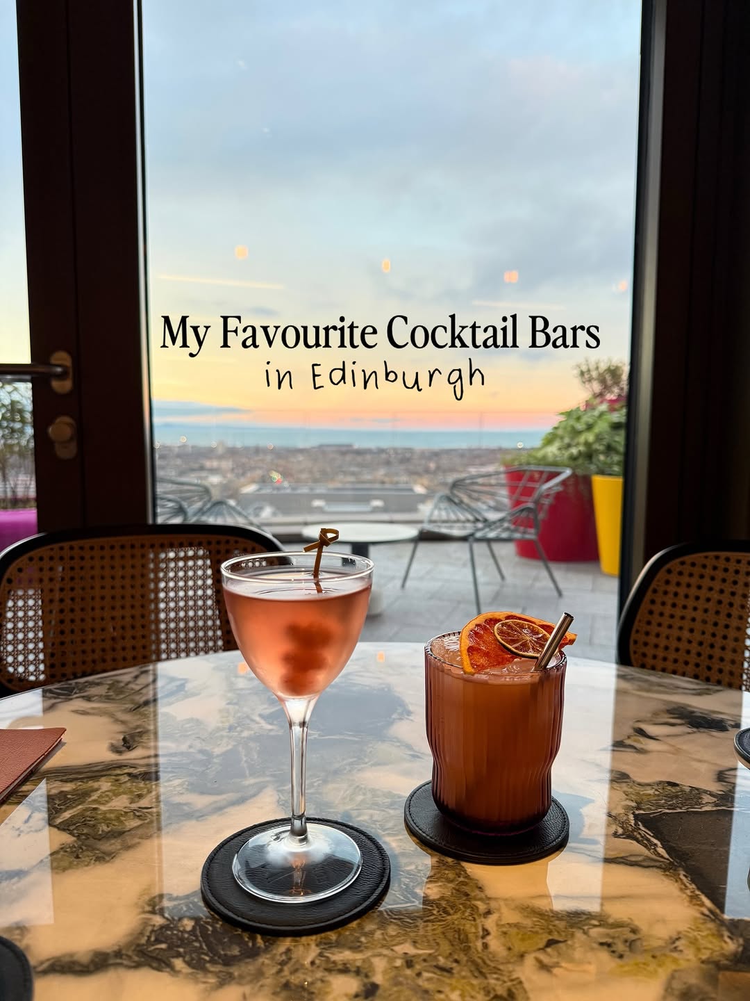 Edinburgh Cocktail Bars with Stunning Views