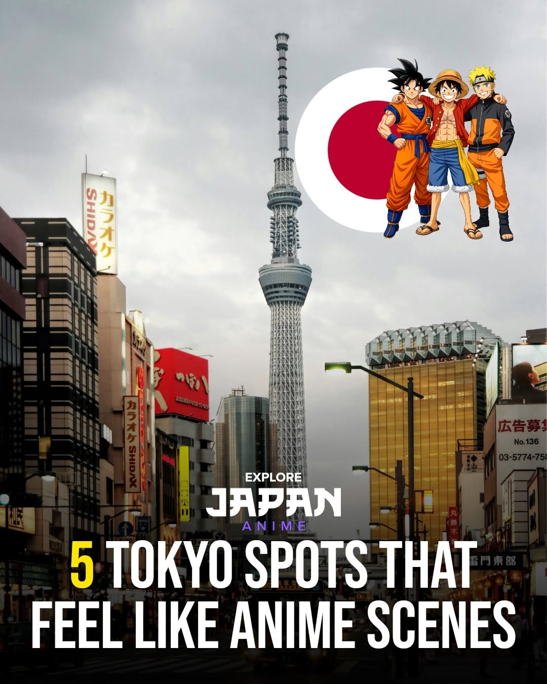 Tokyo's Anime-Inspired Landmarks and Neighborhoods