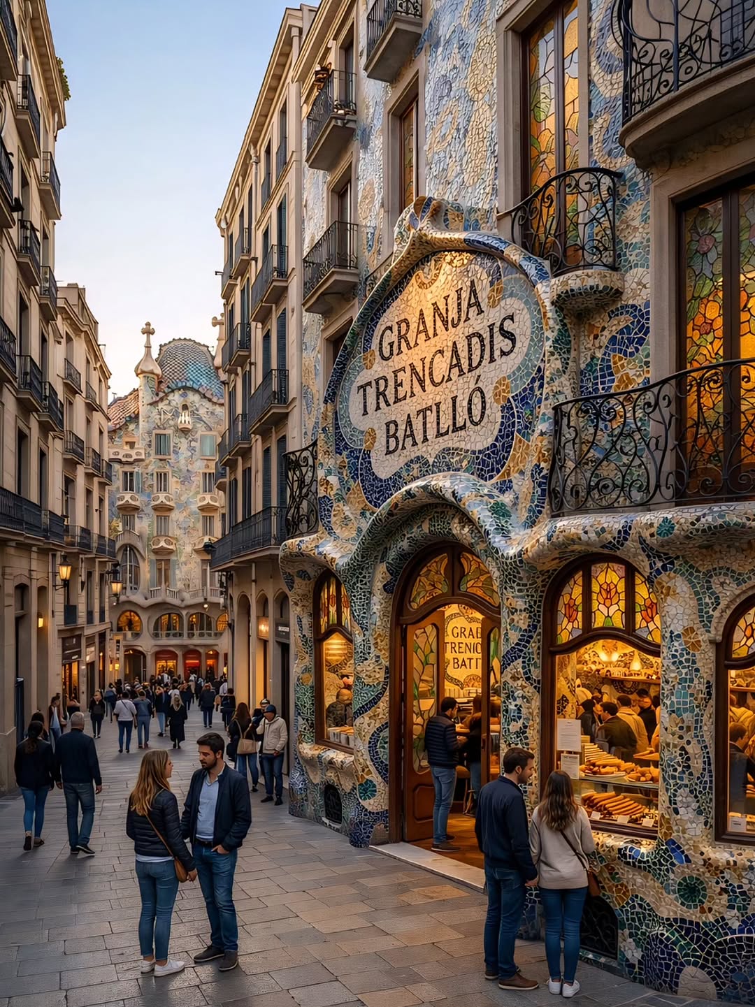 Gaudí-Inspired Café: A Barcelona Dream