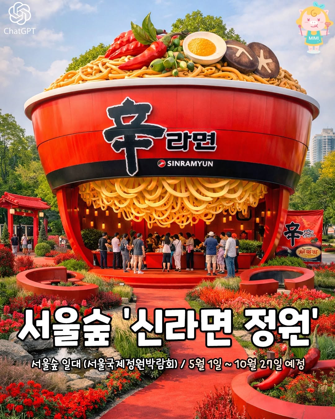 Shin Ramyun Garden at Seoul Forest Park