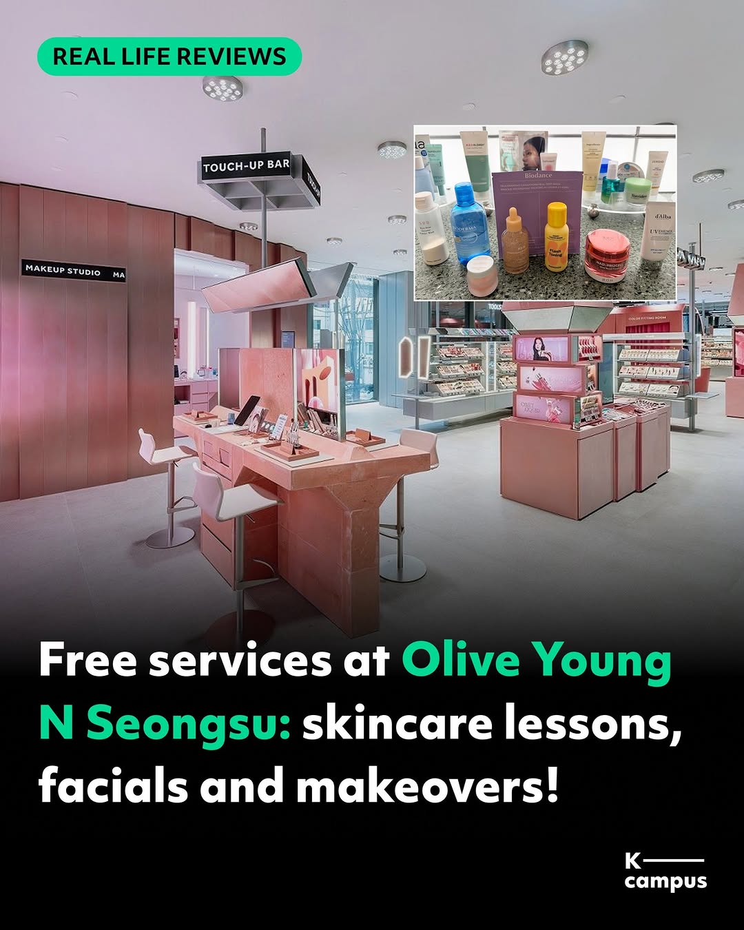 Olive Young N Seongsu Offers Free Skincare Services