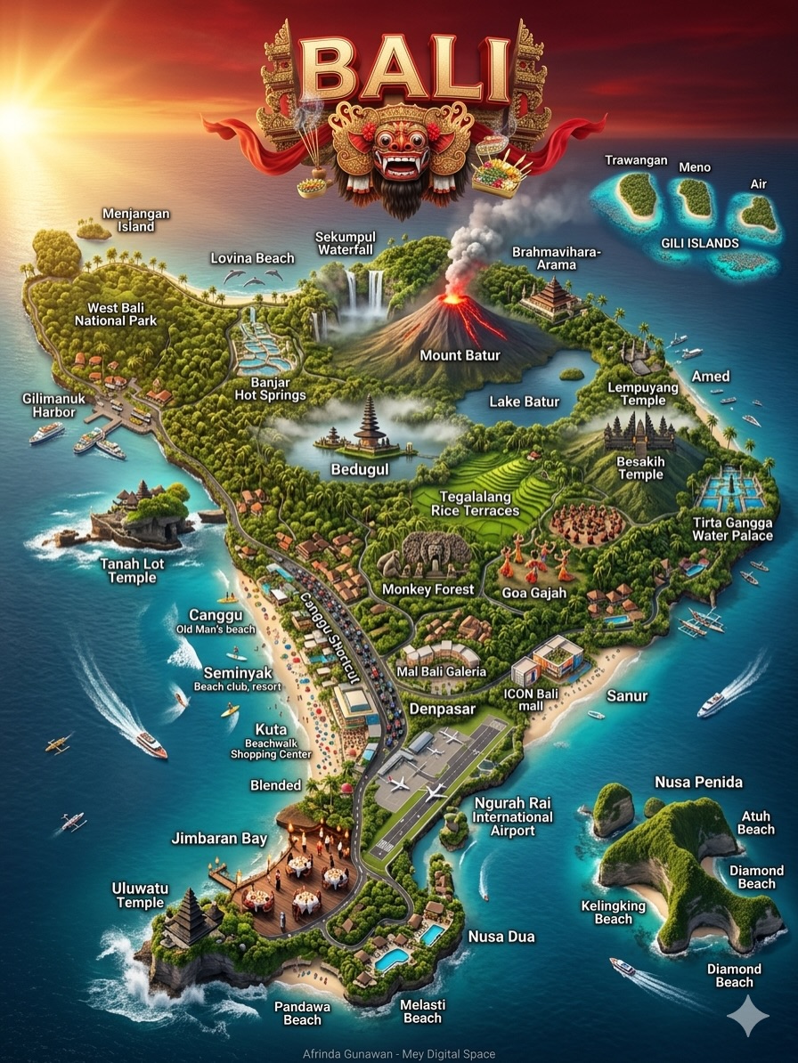 Miniature Bali: From Temples to Volcanoes