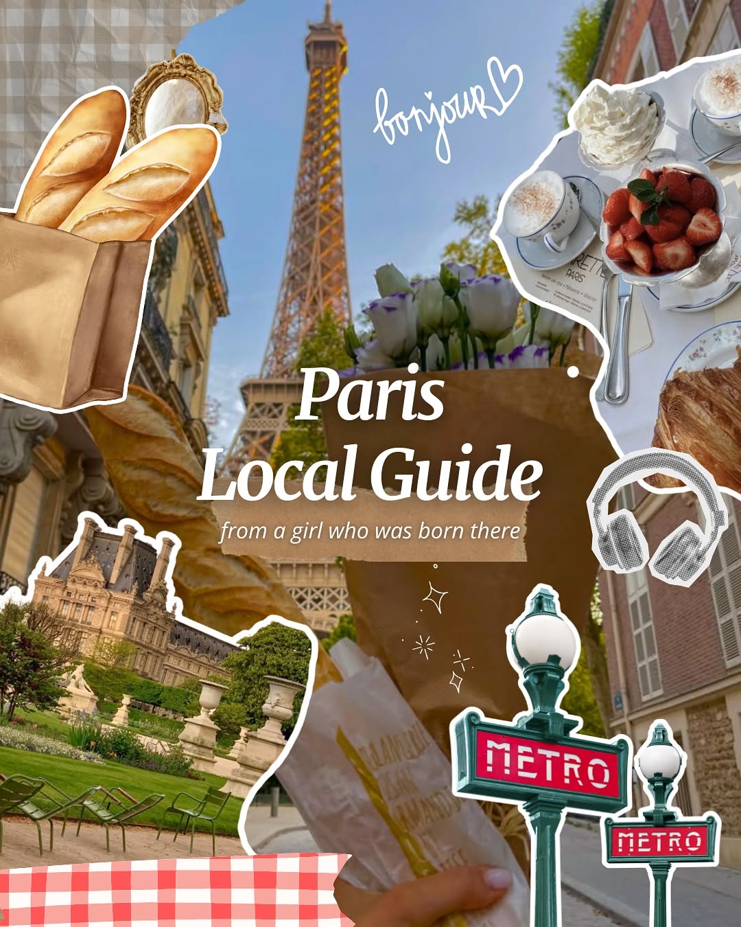 Parisian Cafés, Gardens, and Landmarks