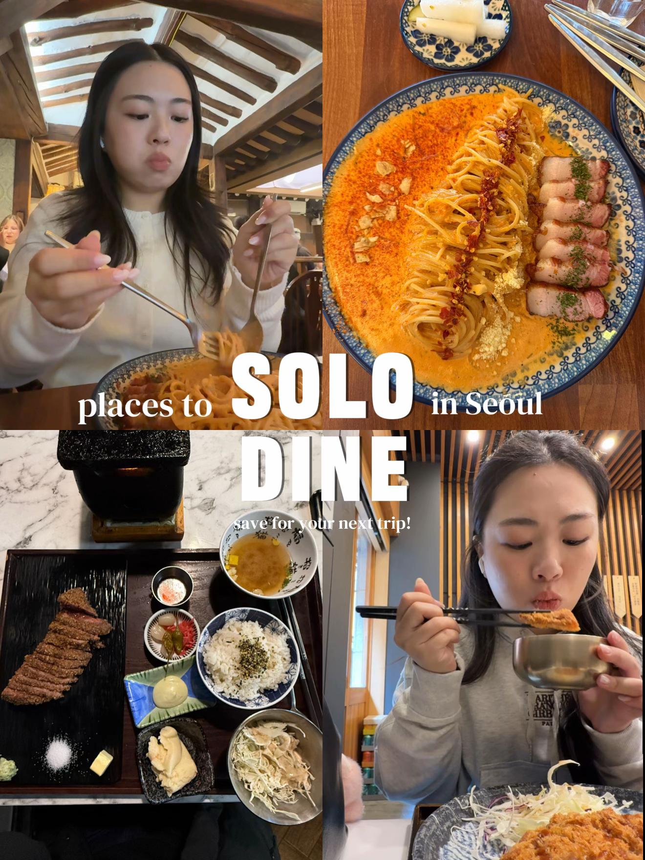 Seoul Solo Diner-Friendly Food Finds