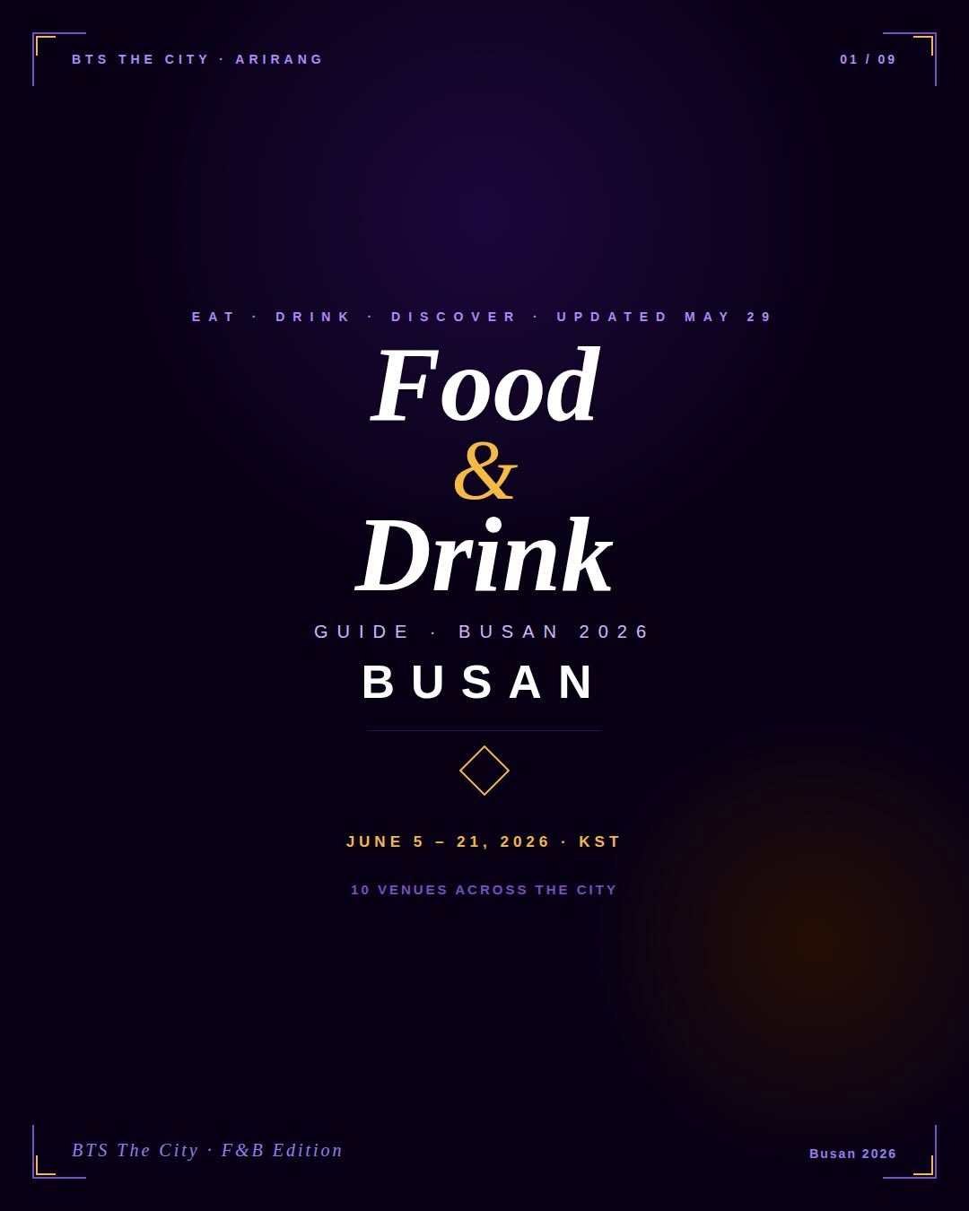Busan BTS The City Food and Drink Guide
