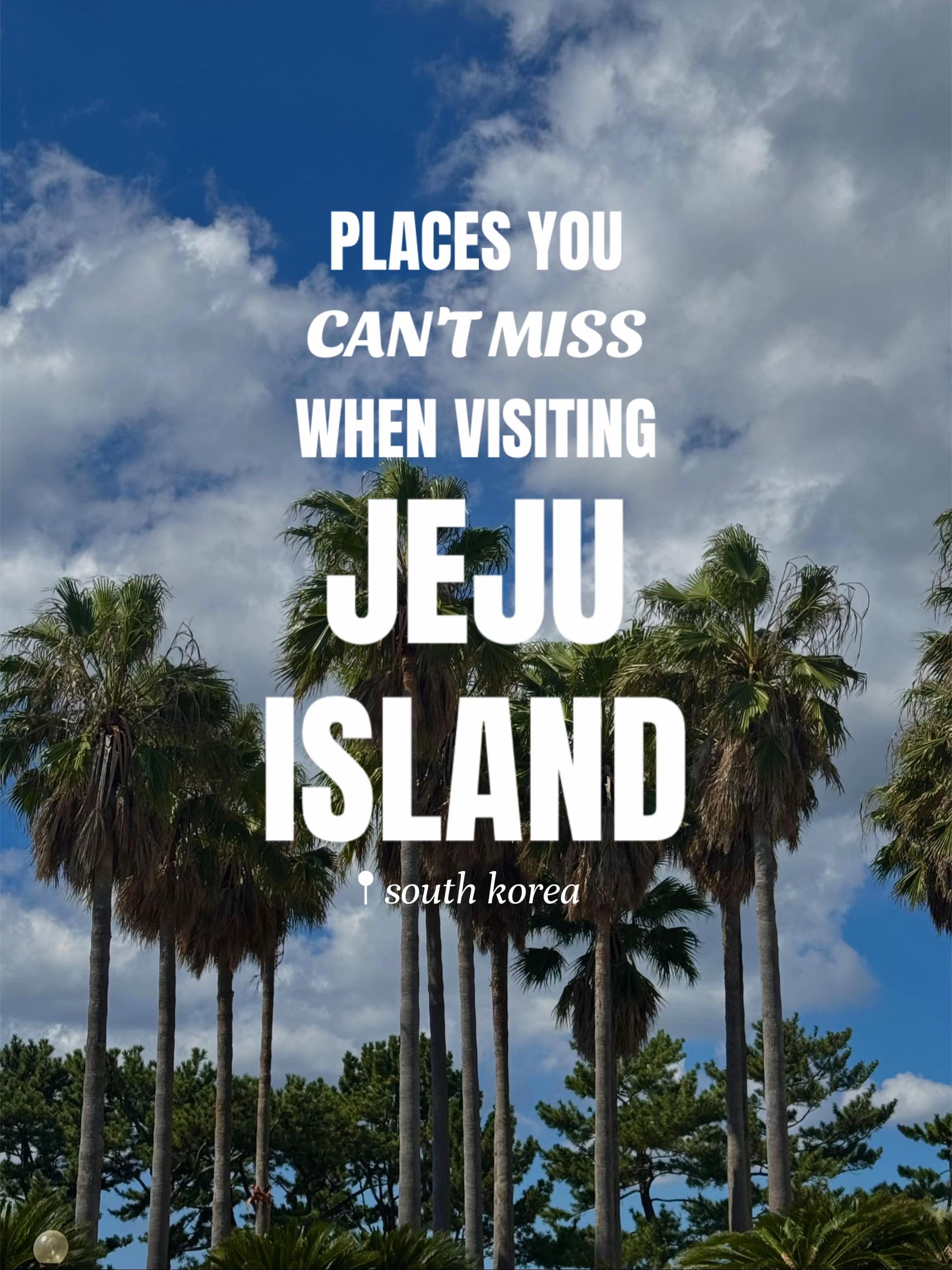 Jeju Island's Natural Wonders and Gardens