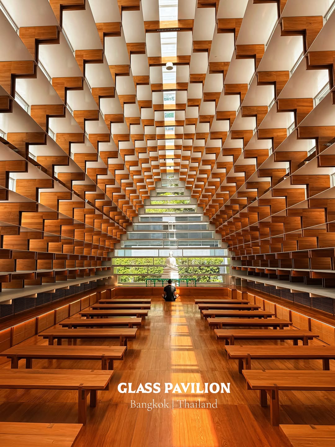 Bangkok's Captivating Light and Shadow Meditation Space