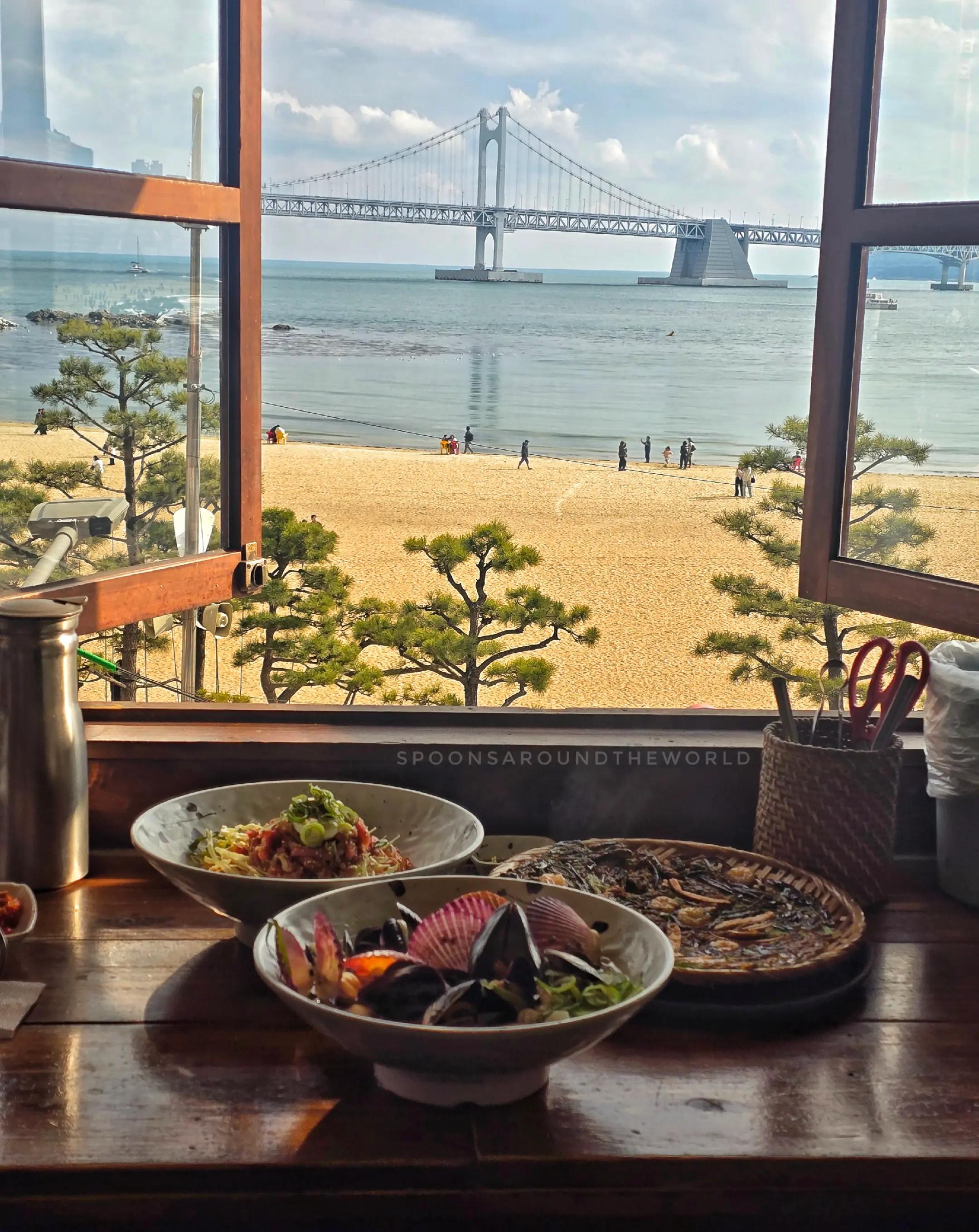 Gwangalli Beach Restaurants With Gwangan Bridge Views
