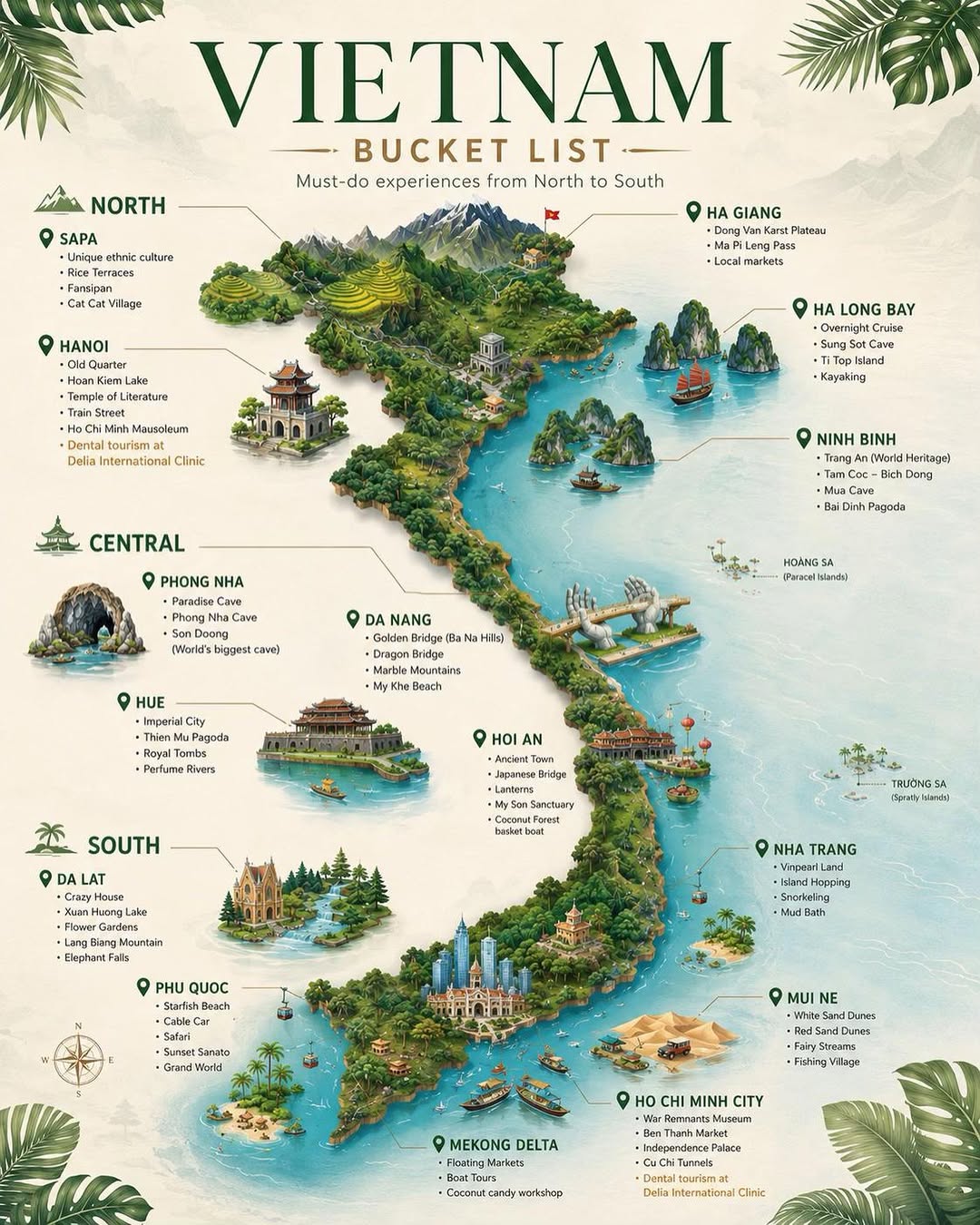 50 Attractions in Vietnam