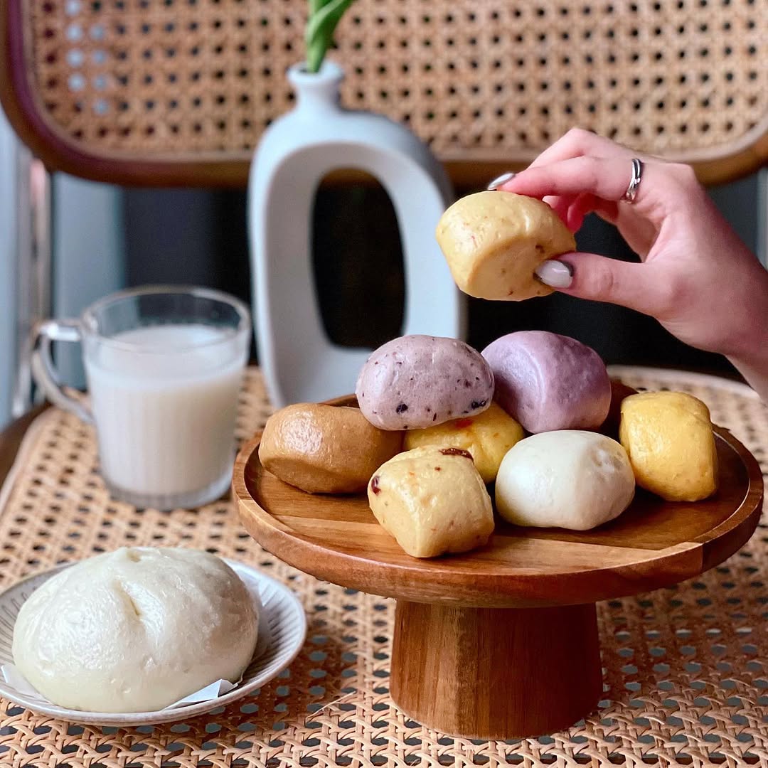 Cute Colorful Handmade Steamed Buns