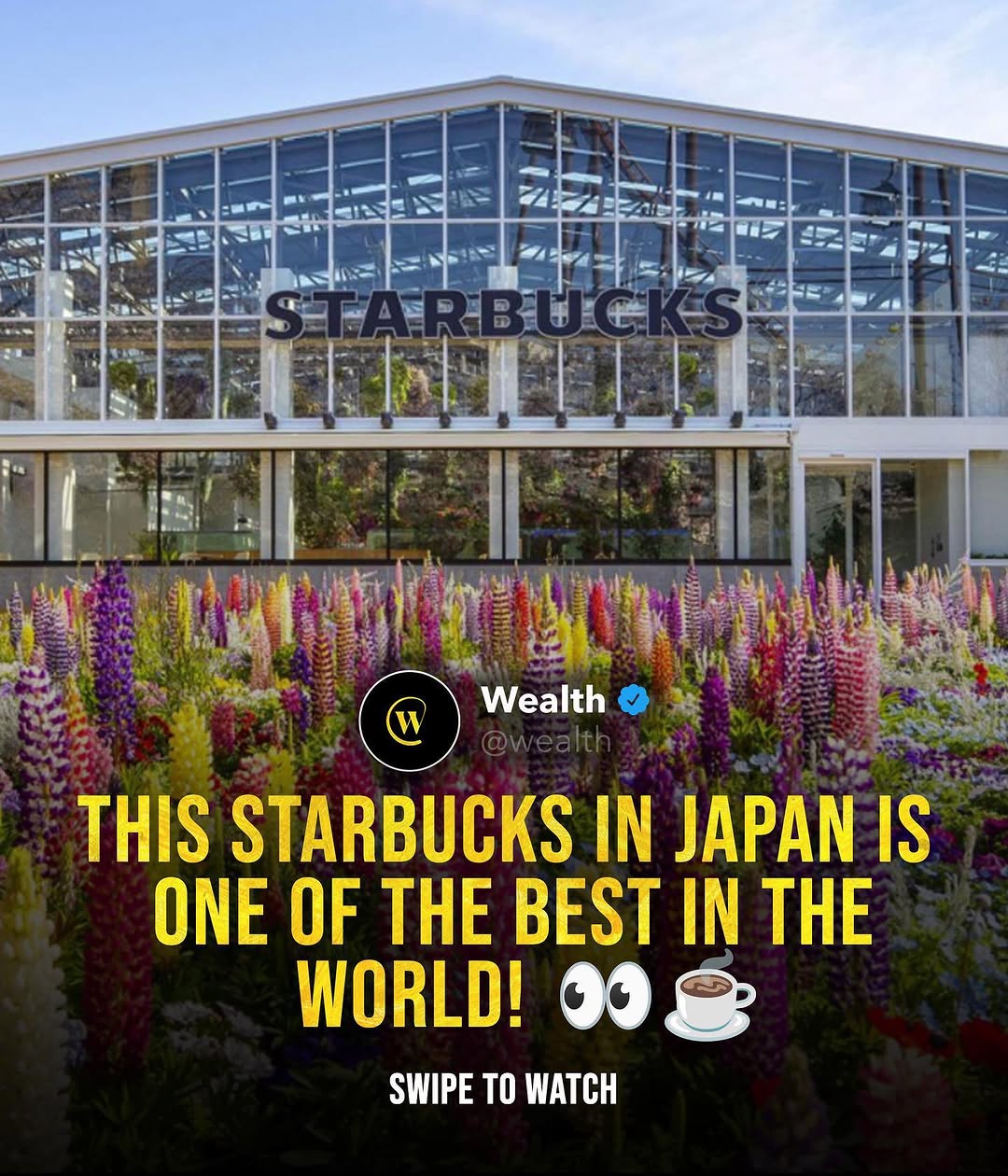 Botanical Starbucks Oasis in Tokyo Amusement Park