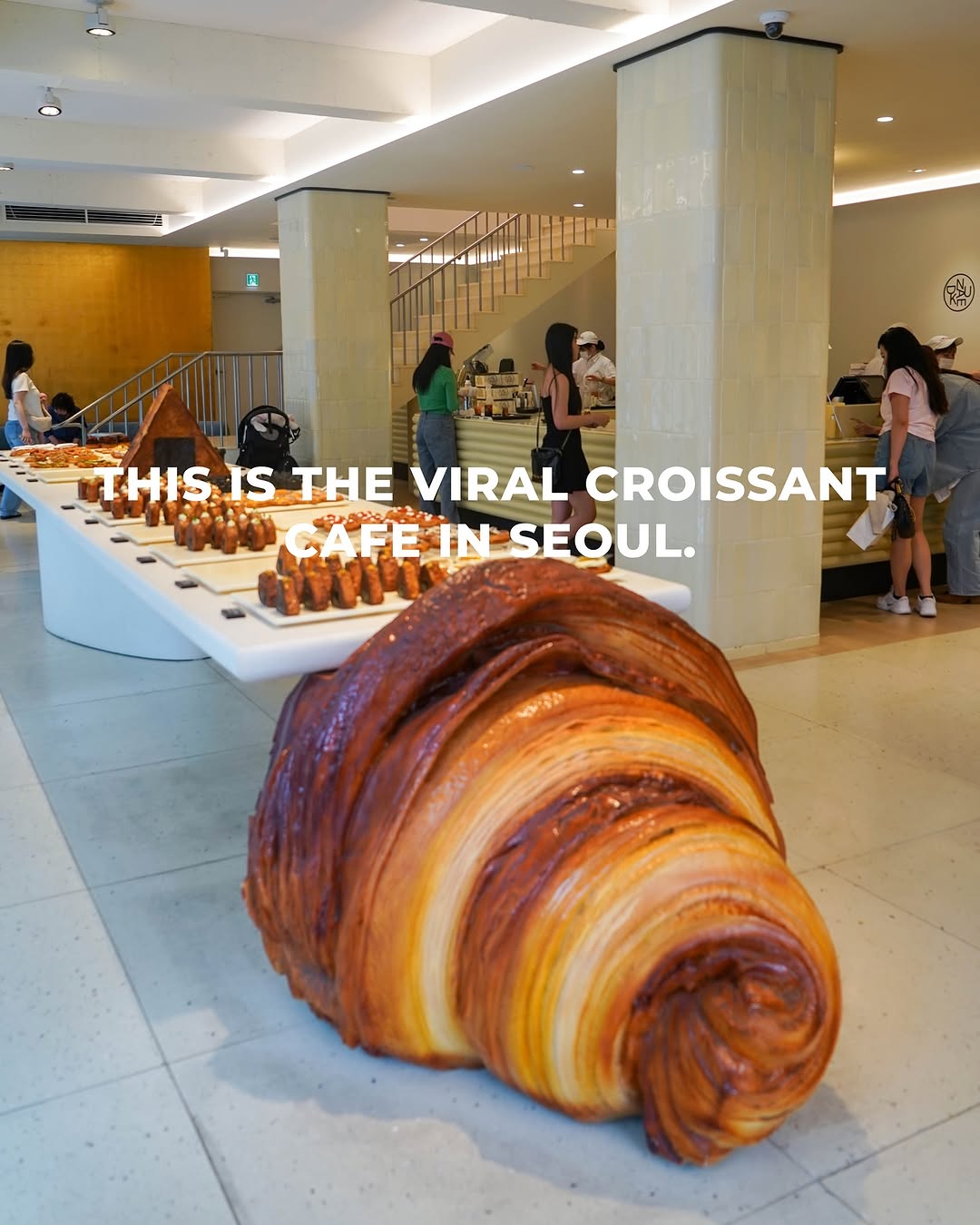 Viral Croissant Bakery Cafe Features Giant Sculptures