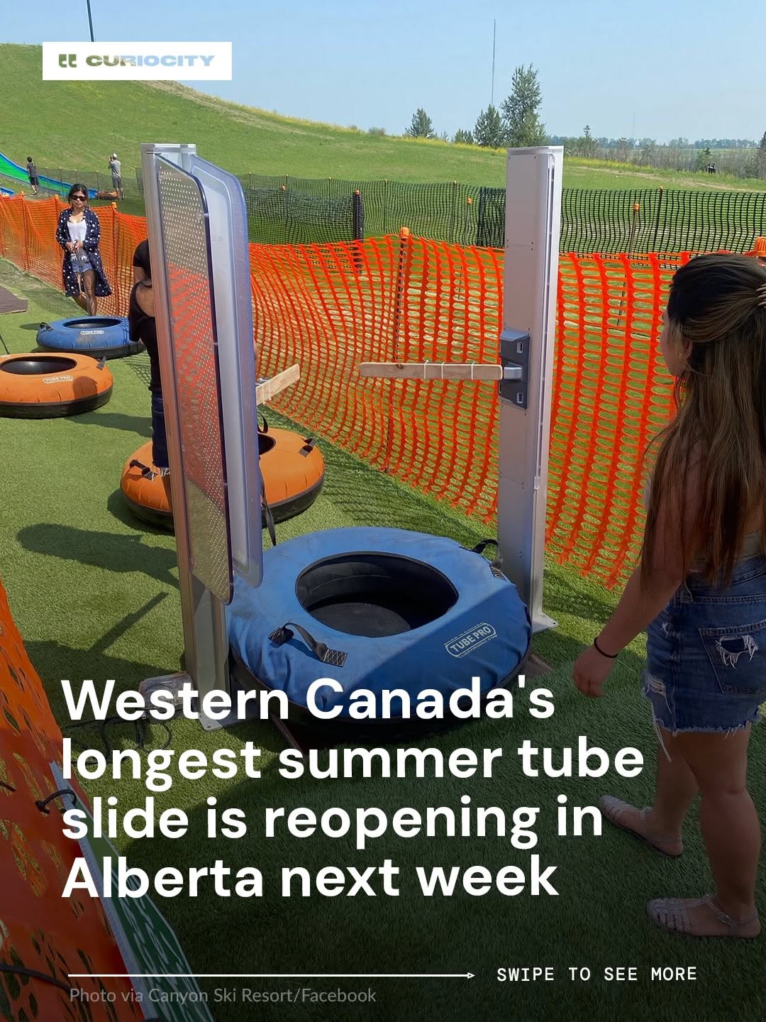 Summer Tube Slide Returns To Canyon Ski Resort