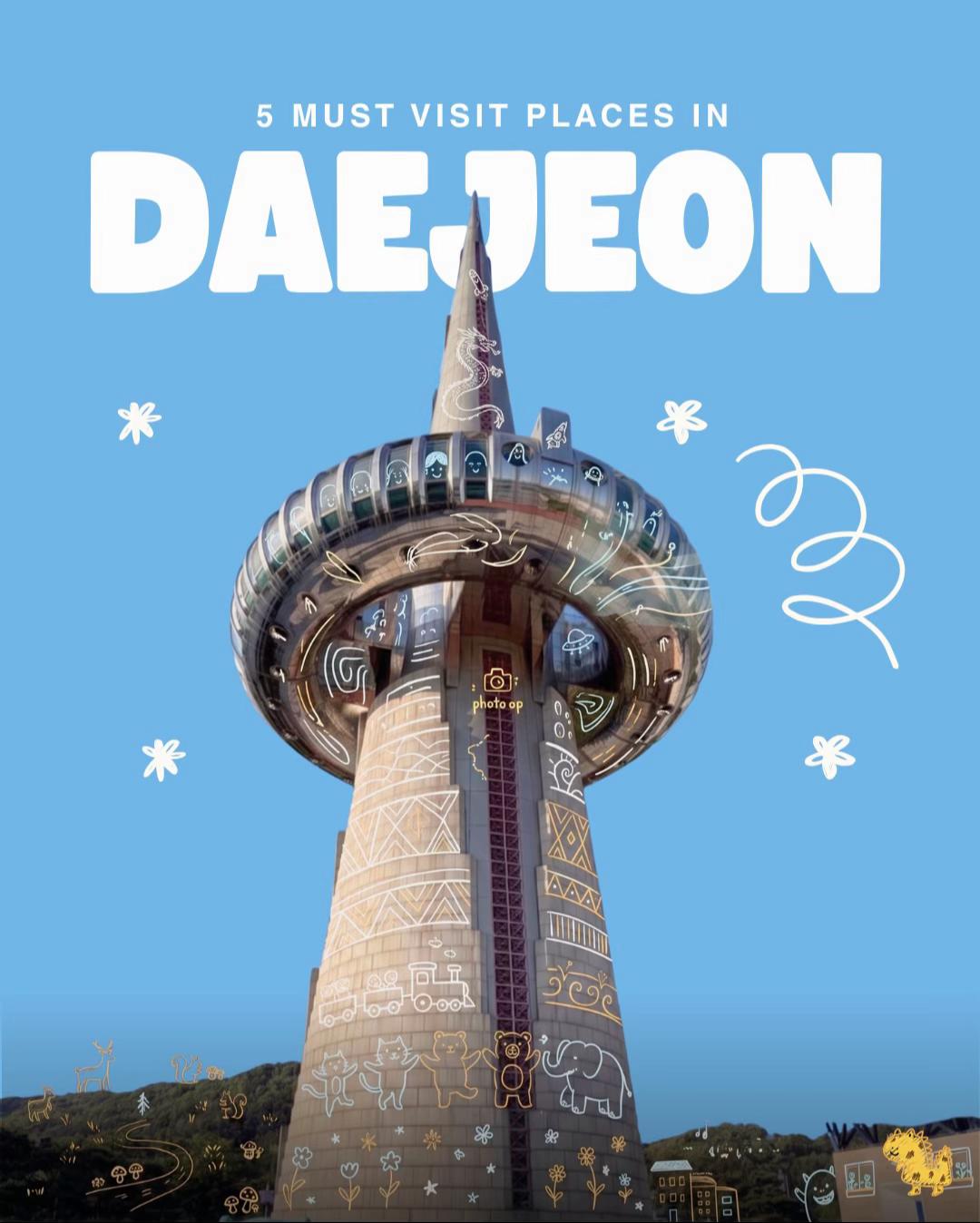 Daejeon's Science Park, Arboretum, Bridge, and Bakery