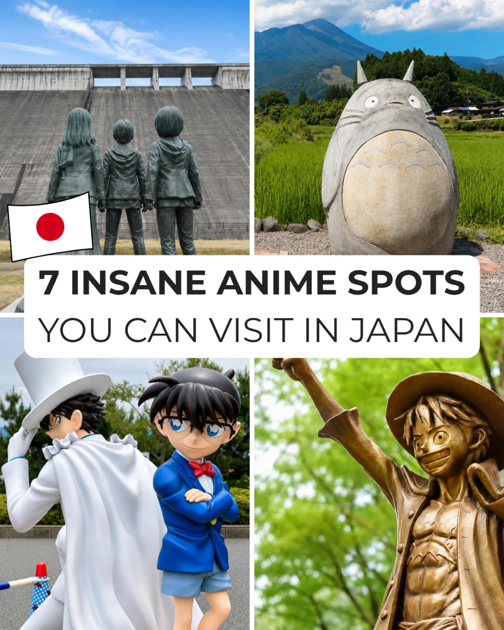 Anime Themed Statues and Landmarks Across Japan