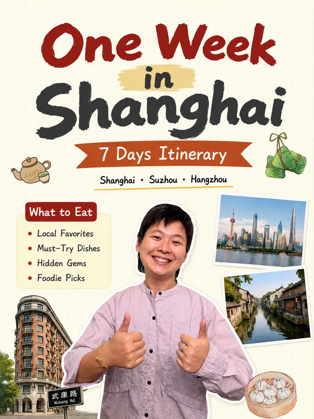 Shanghai, Suzhou, Hangzhou, Zhujiajiao Itinerary