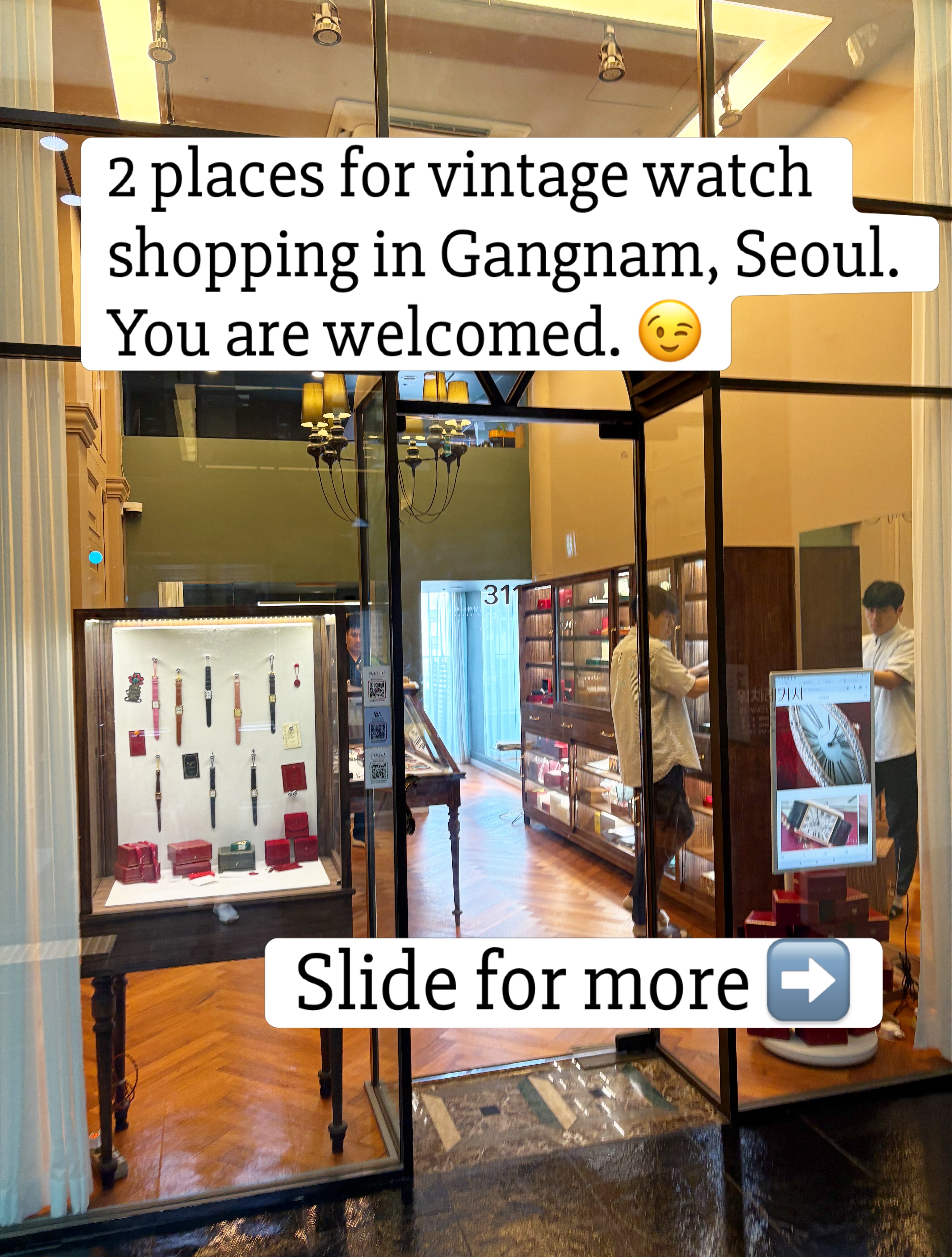 Vintage Watch Shopping in Seoul's Gangnam District