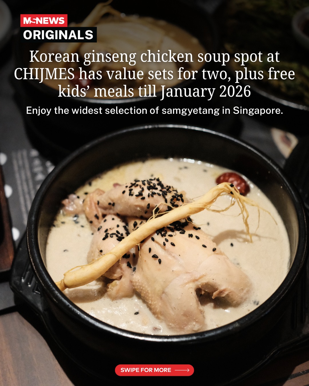 BOMUL Samgyetang: Korean Ginseng Chicken Soup
