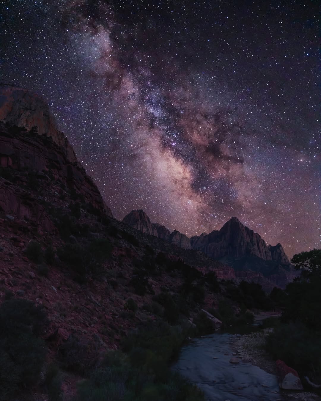 Milky Way Above Zion National Park's Watchman