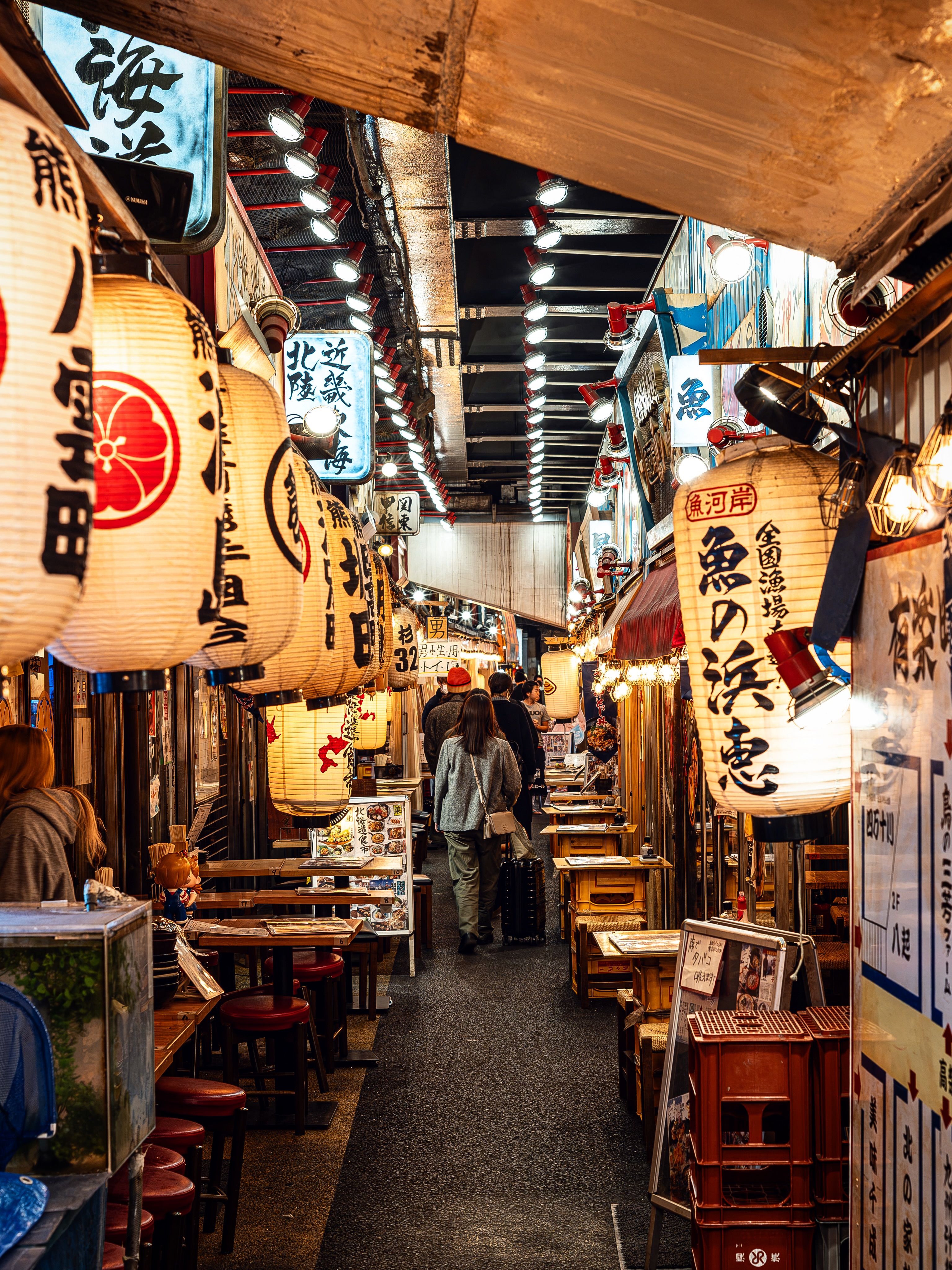 Lantern-Lit Alleys Of Yurakucho, Tokyo