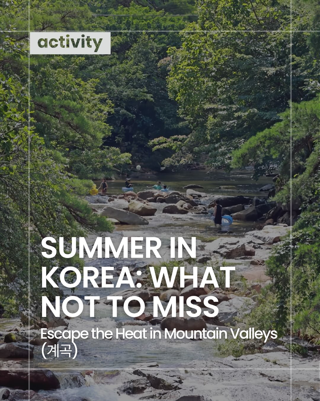 Korean Mountain Valleys For Summer Water Adventures
