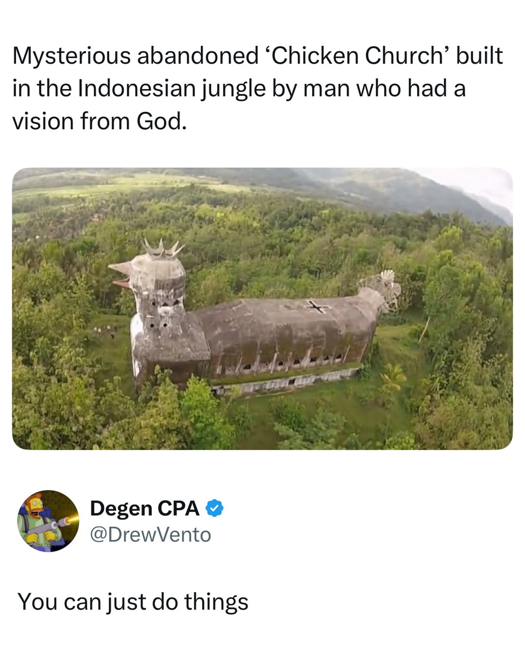 Mysterious Jungle Church Built From Divine Vision