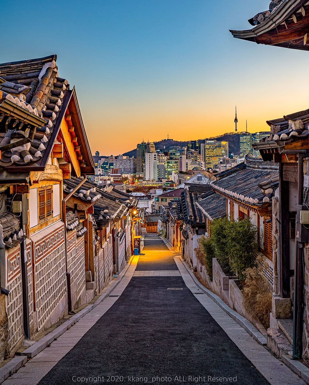 Bukchon Hanok Village: Sunset Views and Hope for Return