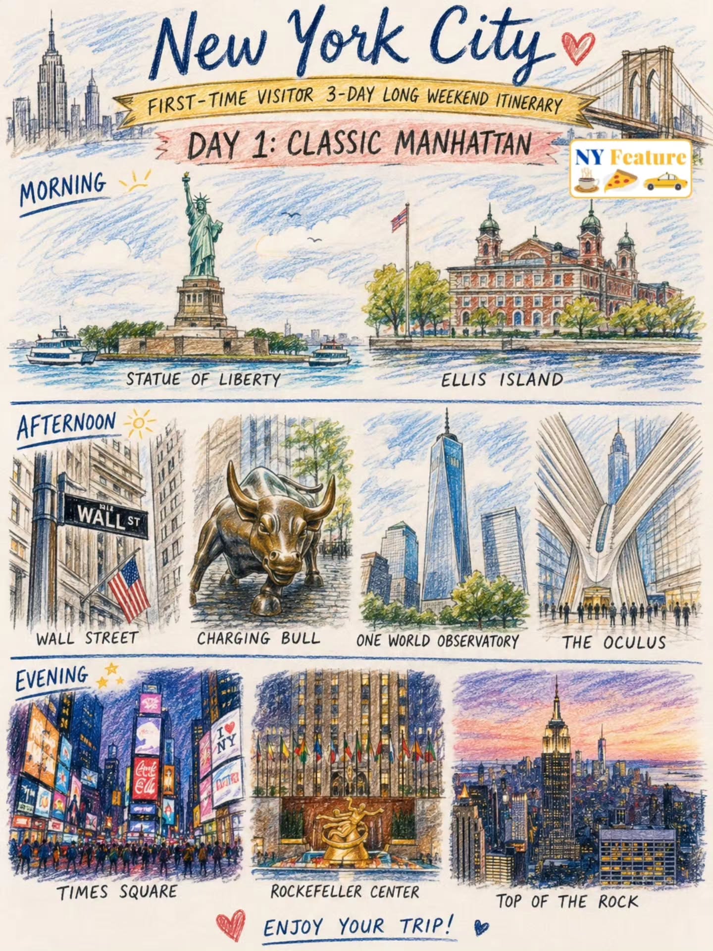 Iconic New York City Landmarks And Attractions