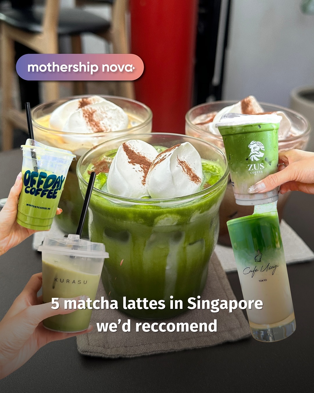 Five Cafes Featuring Matcha Lattes