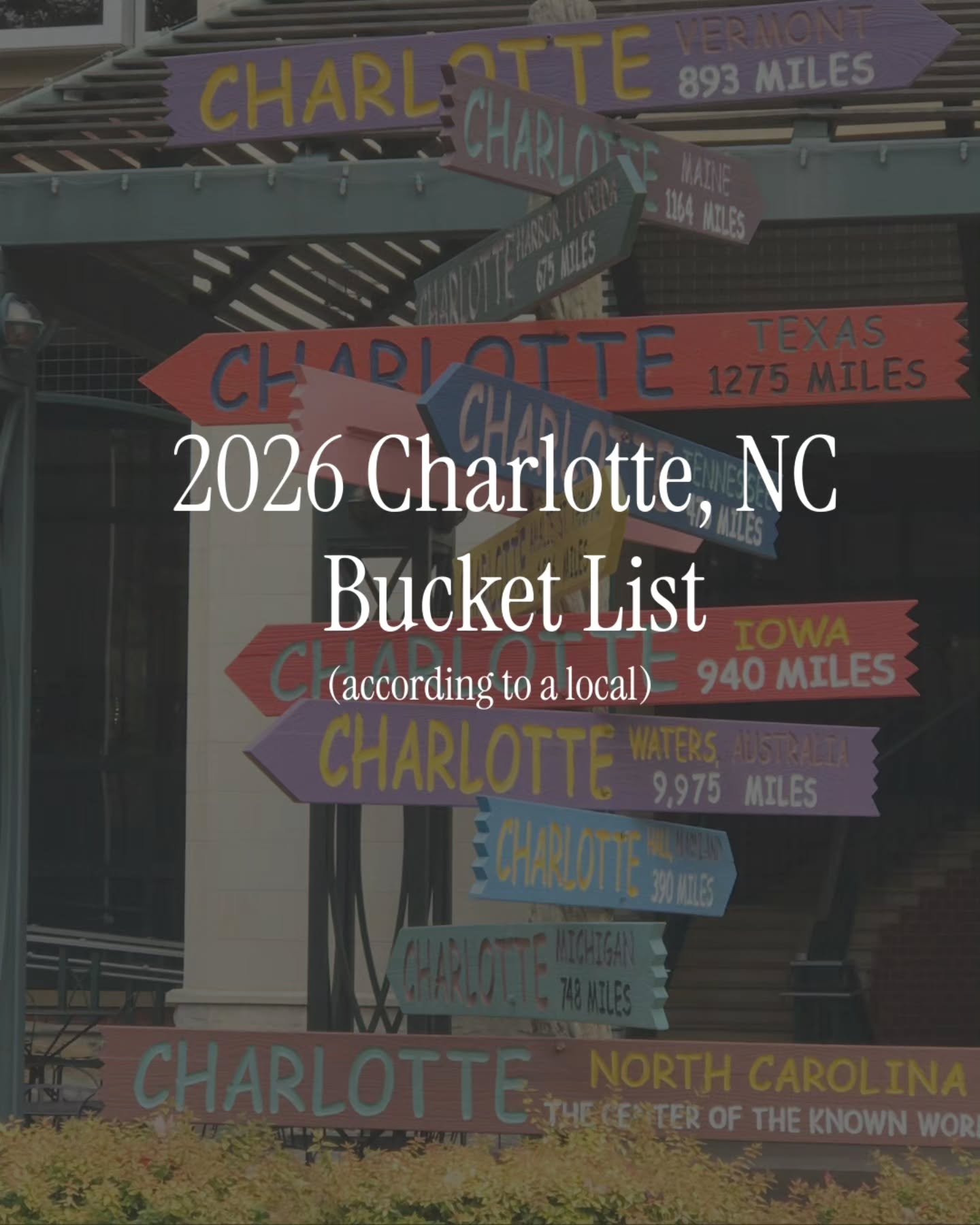Charlotte Bucket List: Restaurants, Coffee, and Activities