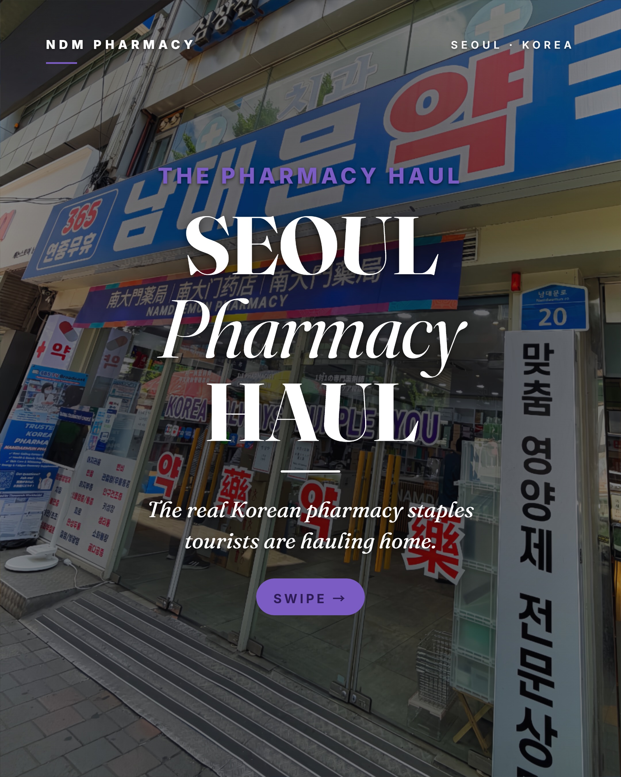 Namdaemun Pharmacy's Popular Korean OTC Products