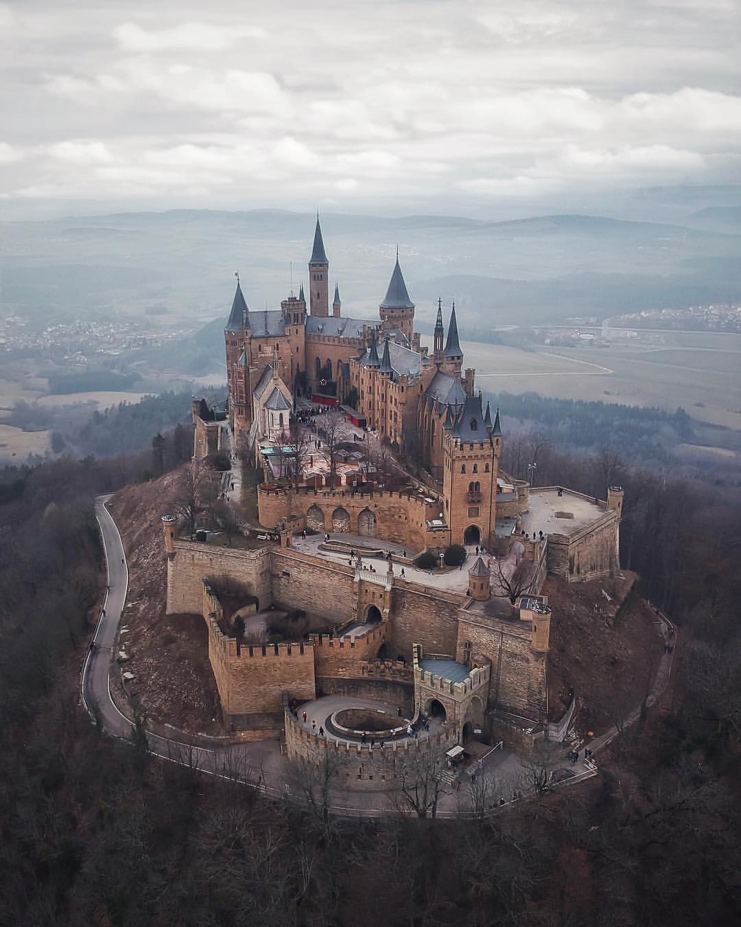 Majestic Hohenzollern Castle in Bisingen, Germany