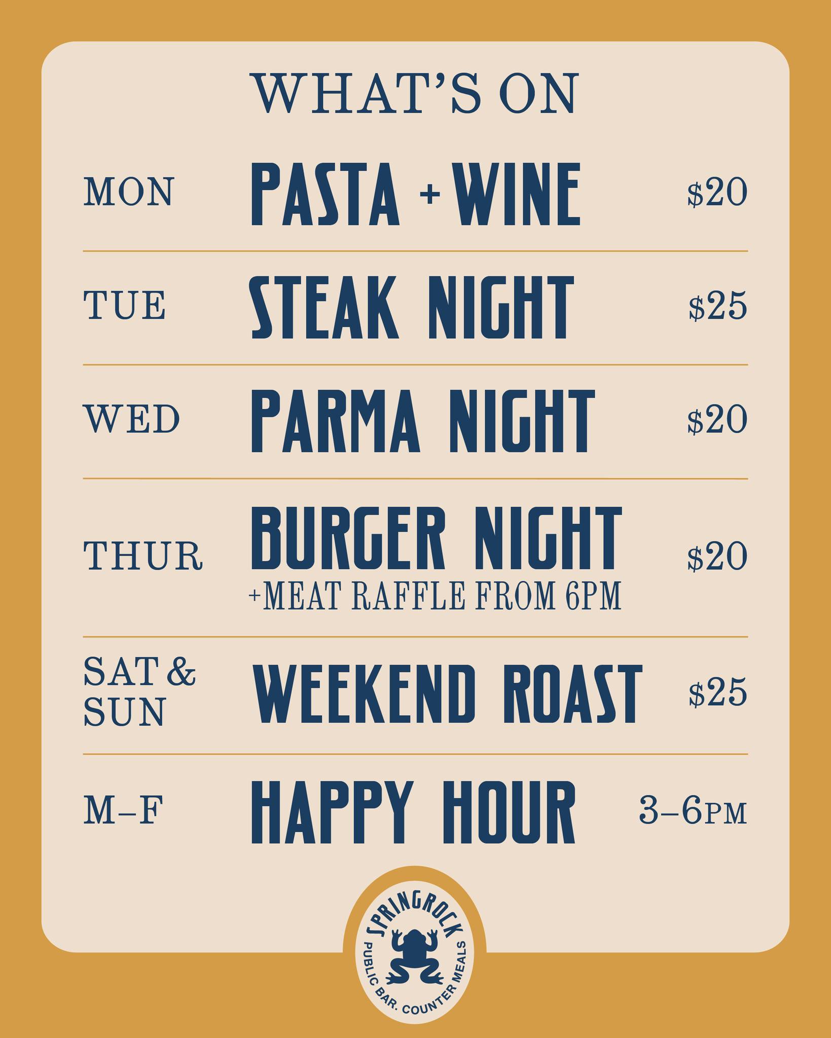 Springrock Public Bar Offers Food, Drinks, and Good Times