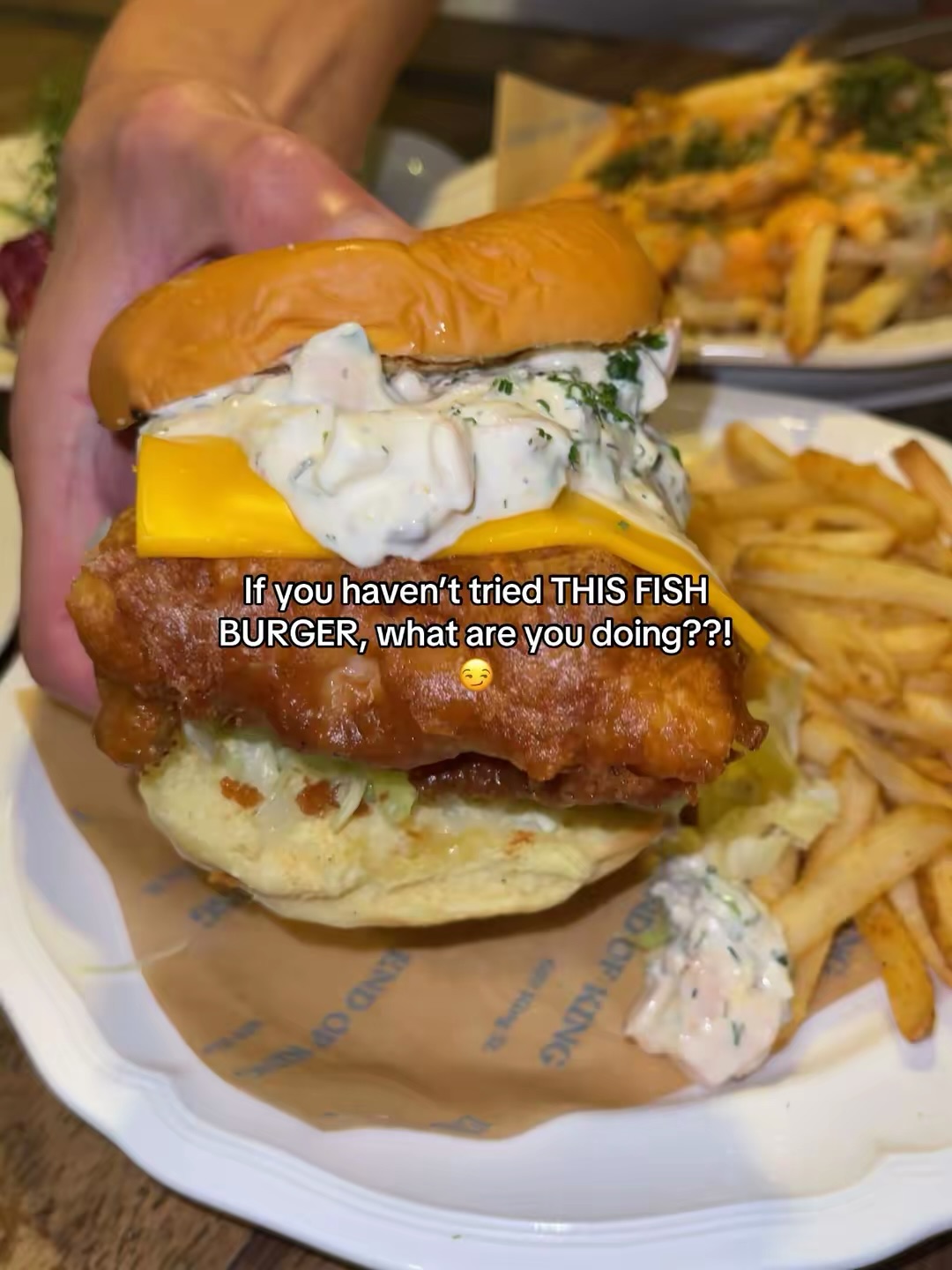 Seafood Burger at King