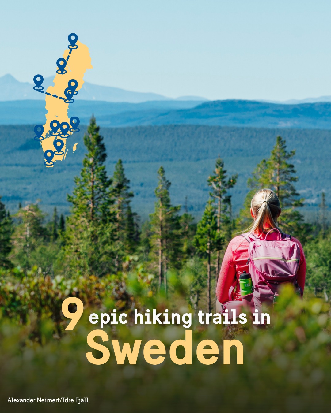 Swedish Hiking Trails Featuring Diverse Landscapes
