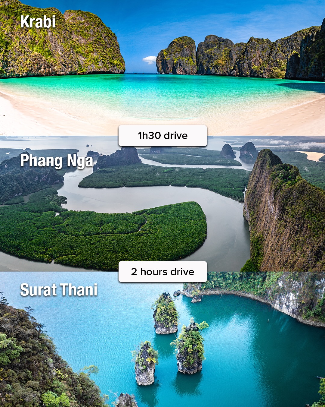 Ten Thailand Trip Combinations With Realistic Travel Times