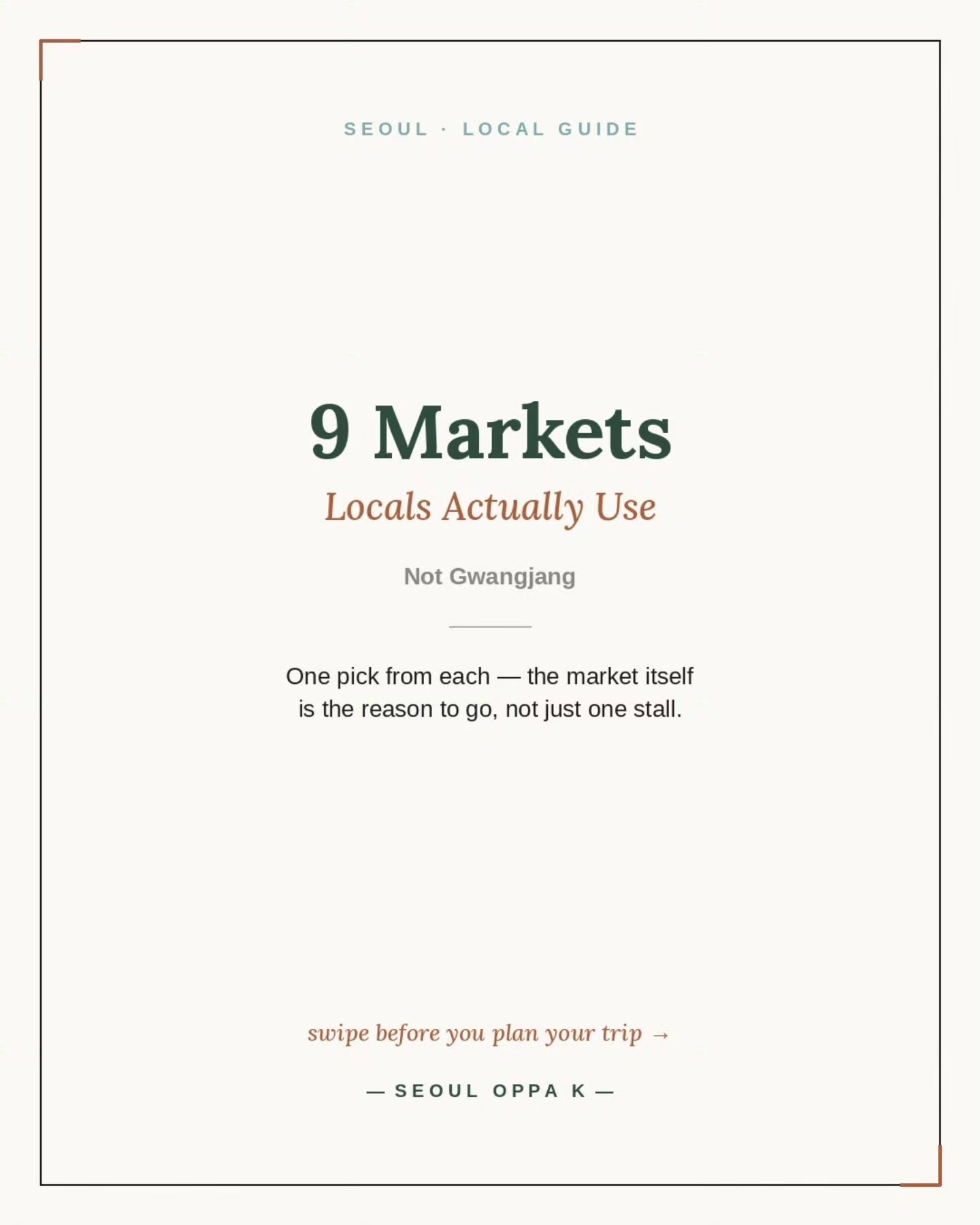Nine Seoul Markets Worth Visiting