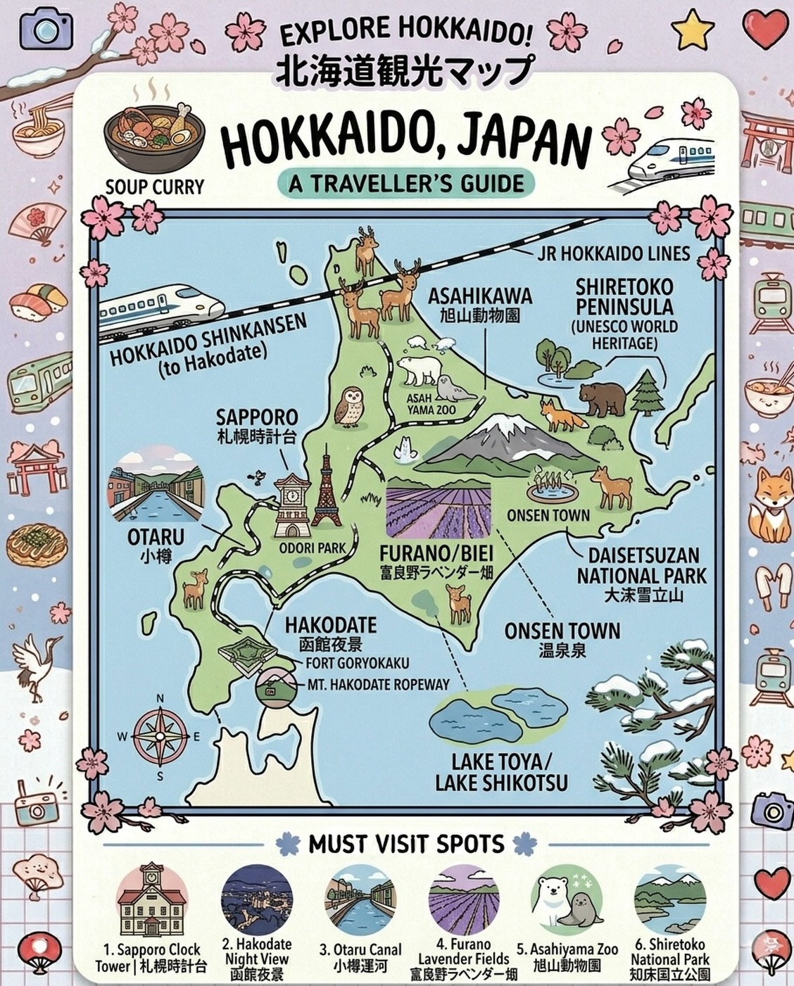 Explore Hokkaido's Natural Wonders And Cities