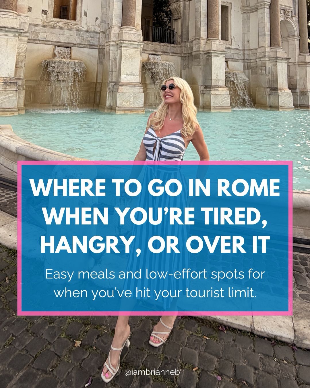 Rome's Relaxation, Food, and Shopping Destinations