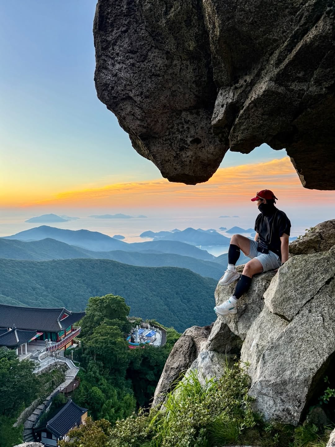 Namhae Geumsan Boriam Temple Sunrise