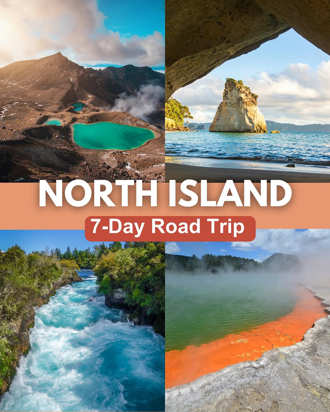 North Island New Zealand: Beaches, Geothermal, and Volcanoes