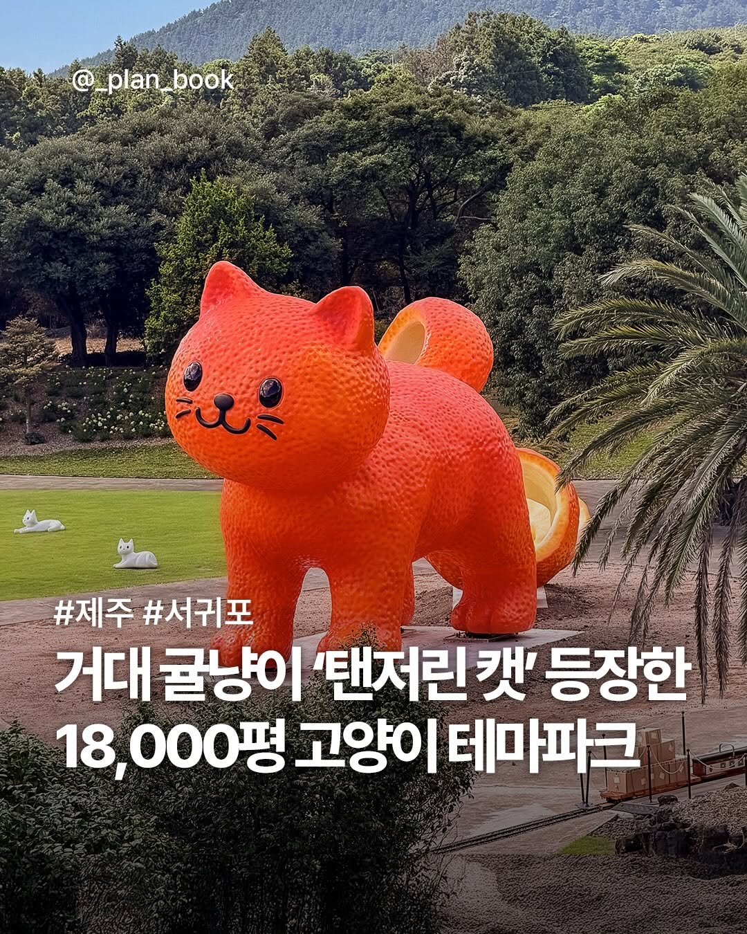Giant Cat Sculpture at Jeju's Cat Theme Park