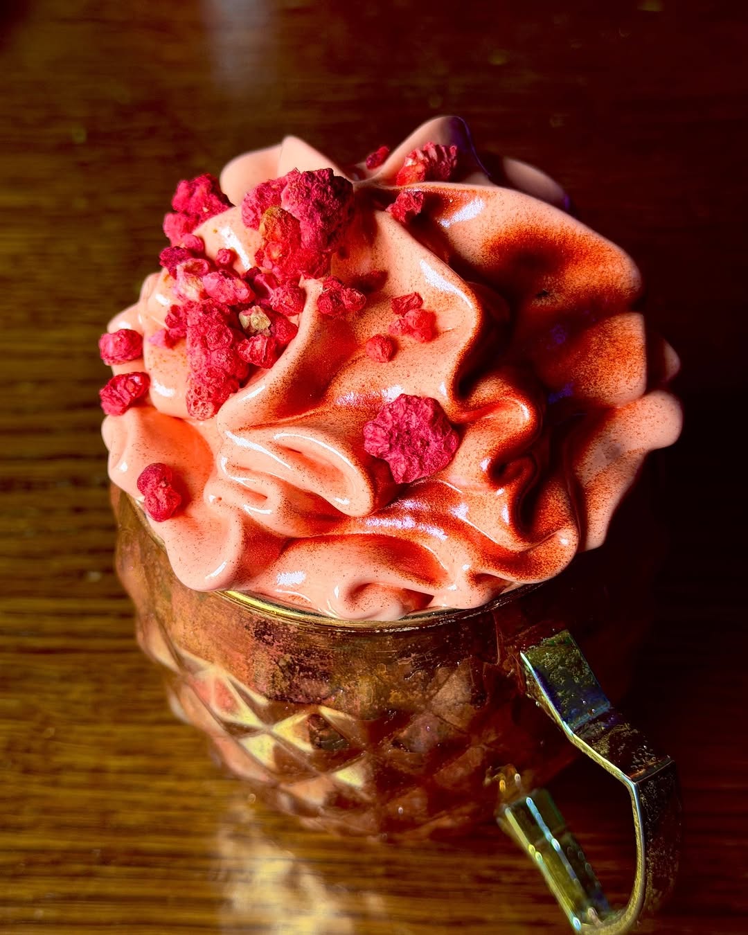 Raspberry Mule Cocktail With Sweet And Spicy Flavors