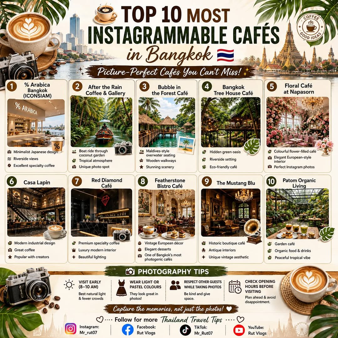 Top Instagrammable Cafes in Bangkok